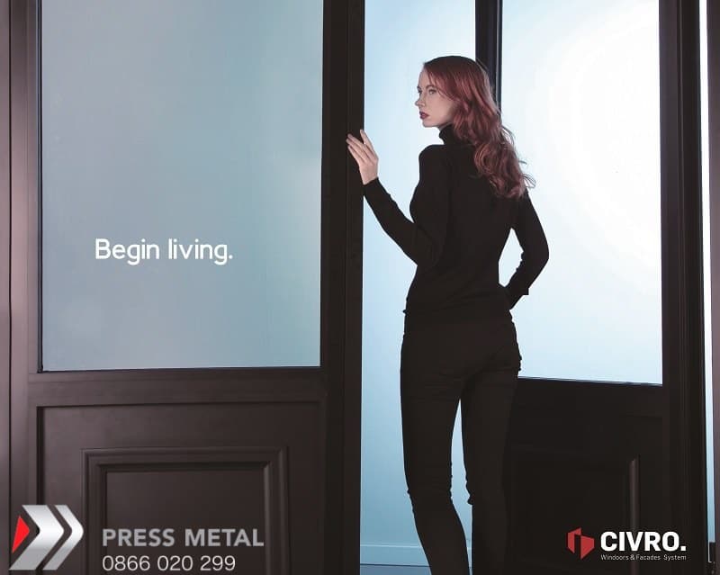 Cửa nhôm Civro - Sang trọng & đẳng cấp mau cua nhom civro