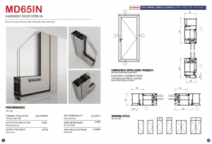 Nhôm không cầu cách nhiệt hệ 65 Romadio